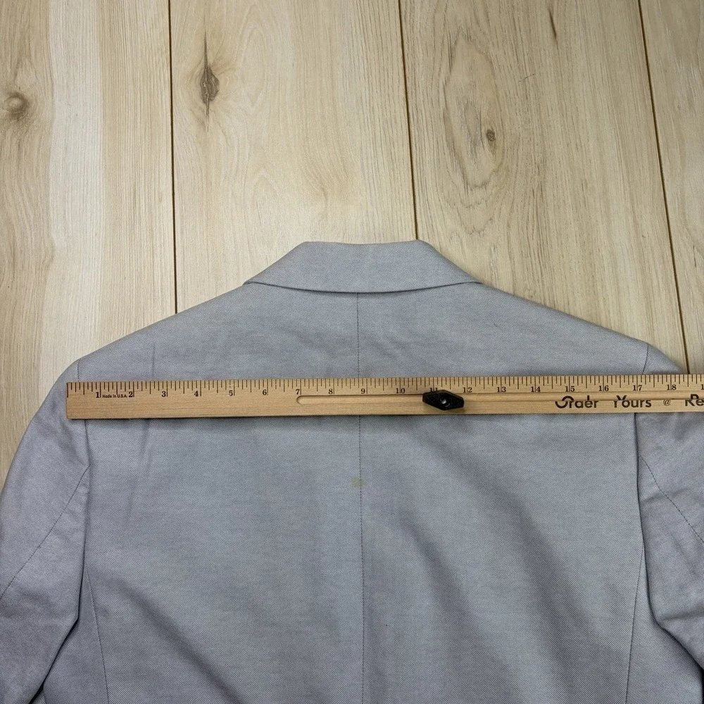 J. Crew Thompson Nailhead Gray Cotton Suit Mens 36S 31x30